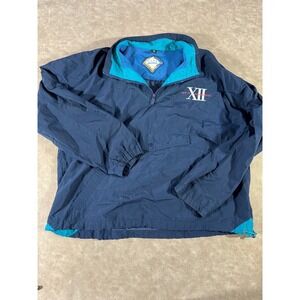 Gear For Sports Mens Big 12 Quarter Zip Blue Long Sleeve Windbreaker Jacket XXL
